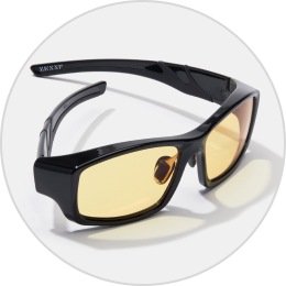 Zenni black sports glasses 743121.