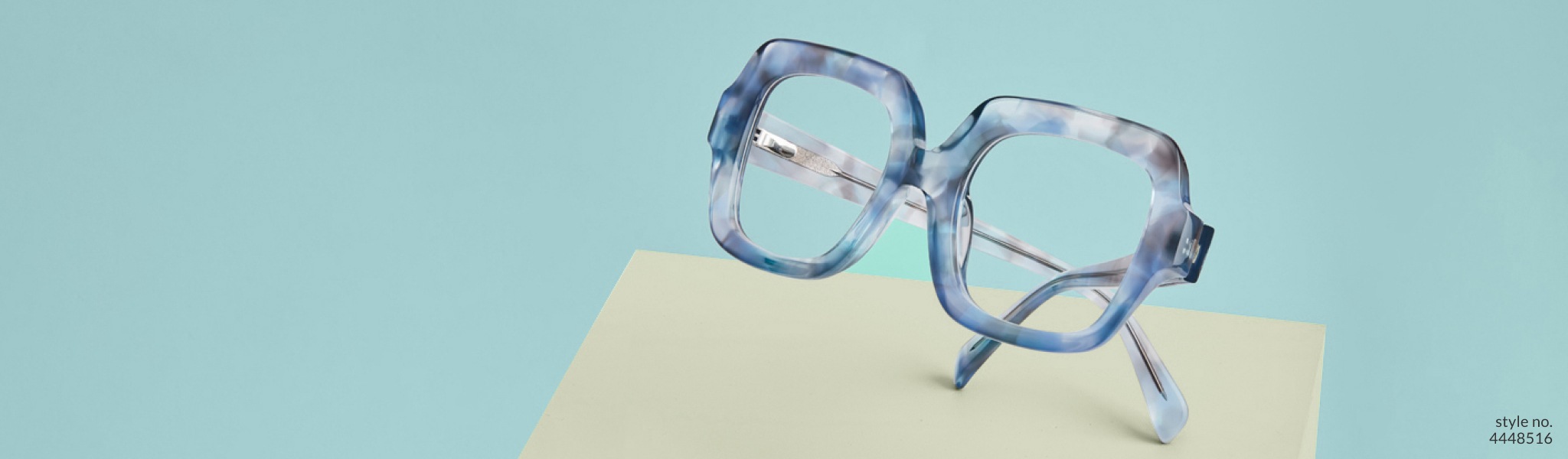 Image of Zenni square patterned glasses #4448516.