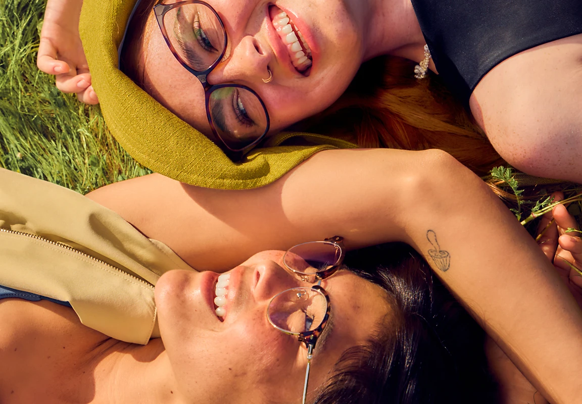 Friends wearing Zenni glasses