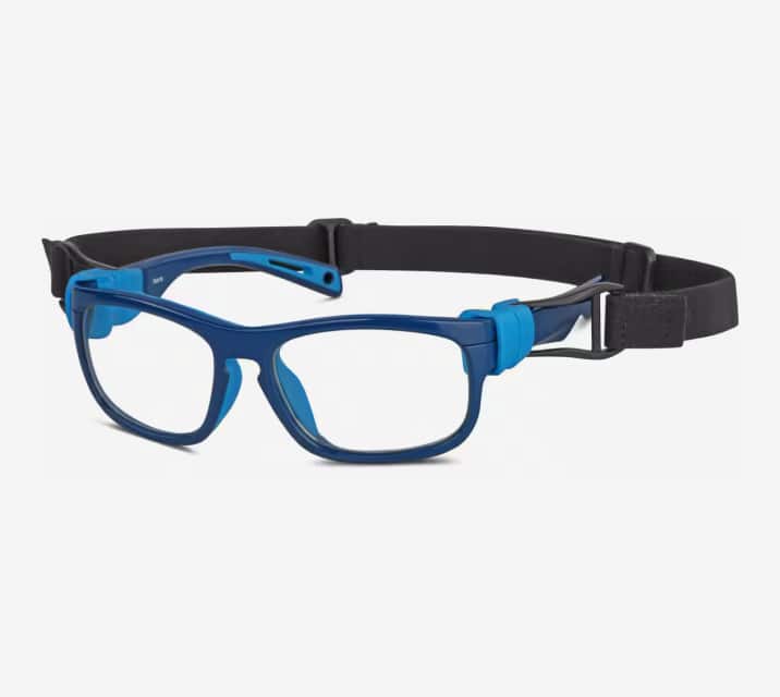 Navy and Light Blue Kids' Sport Protective Goggles