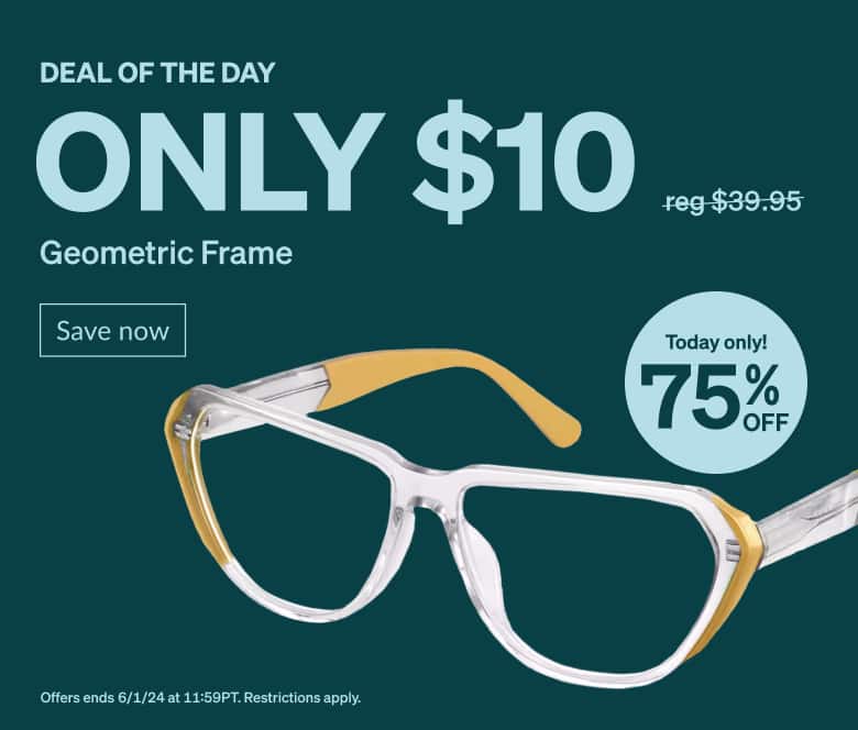 DEAL OF THE DAY. Only $10 Yellow Geometric Frame. Today only! 75% Off.