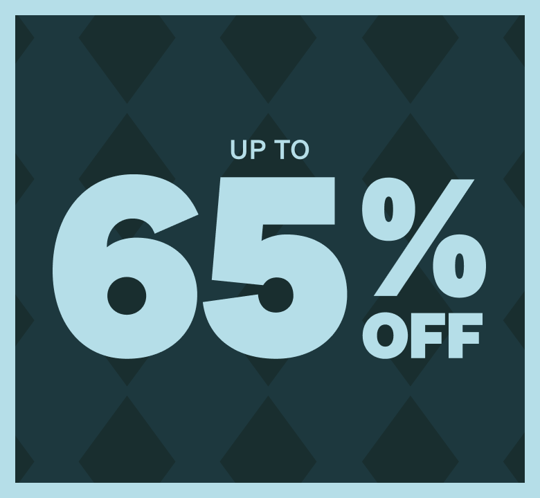 Up to 60% off.