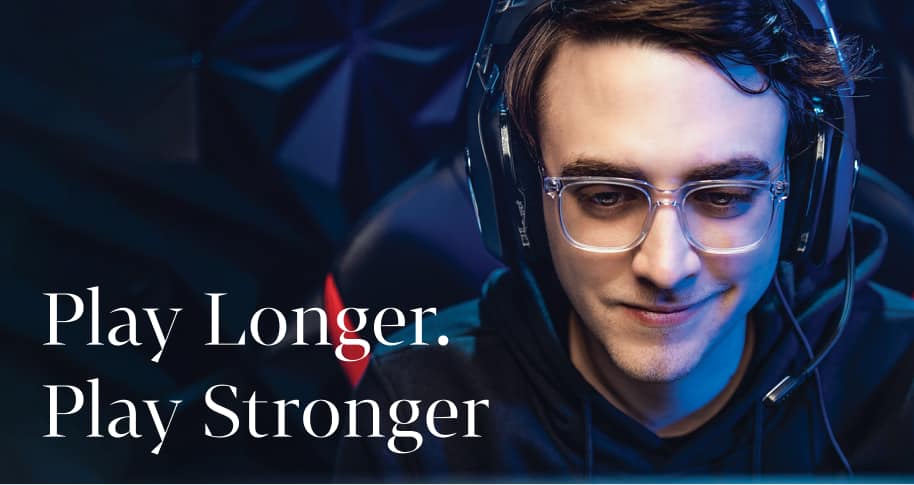 Image of Clayster wearing Zenni gaming glasses.
