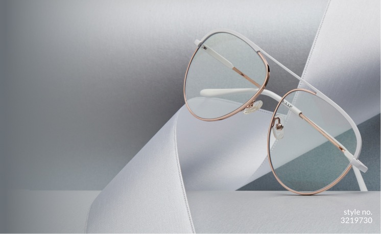 Image of Zenni aviator glasses #3219730 against a gray background with gray ribbon.