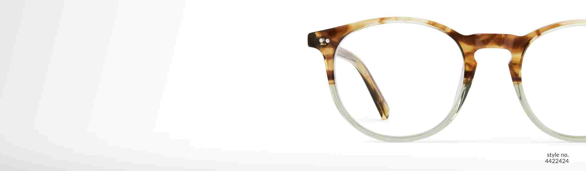 Image of Zenni two-tone round glasses #4422424.