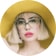Amy Roiland wearing zenni cat-eye glasses #623017.
