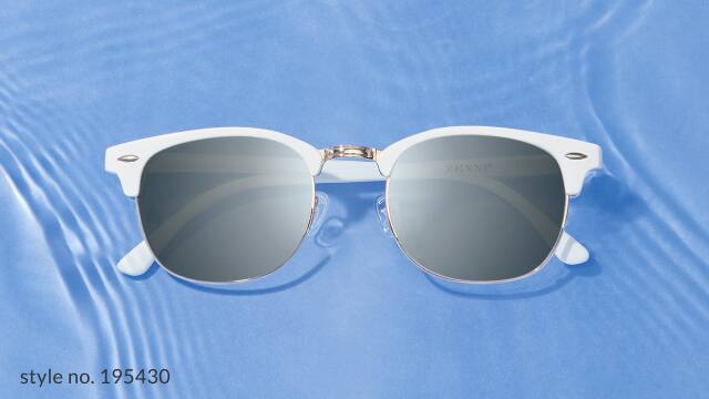 white tinted glasses