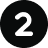 Icon showing a white number 2 on a black background.