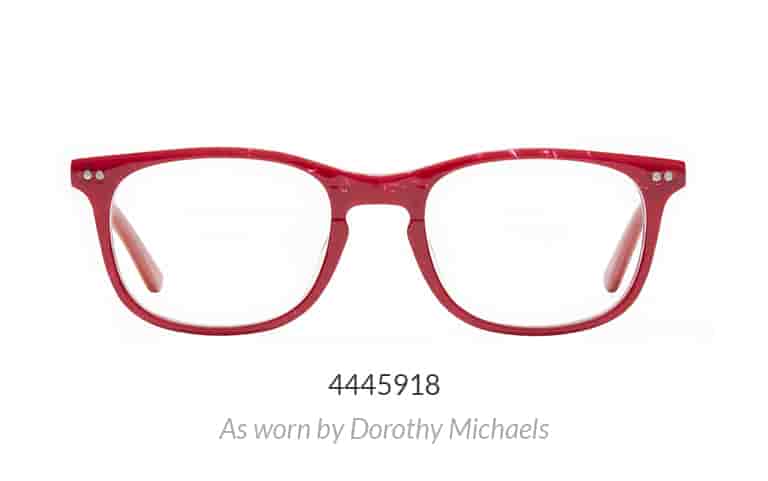 Tootsie Red rectangle Glasses #4445918