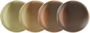 Tint shifts from Olive to Copper to Deep Brown
