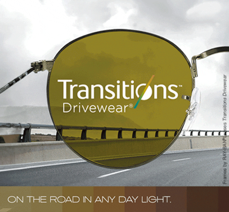 Transitions Drivewear. On the road in any day light.