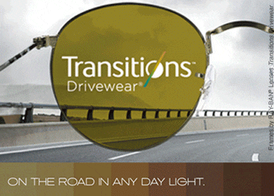 Transitions Drivewear. On the road in any day light.