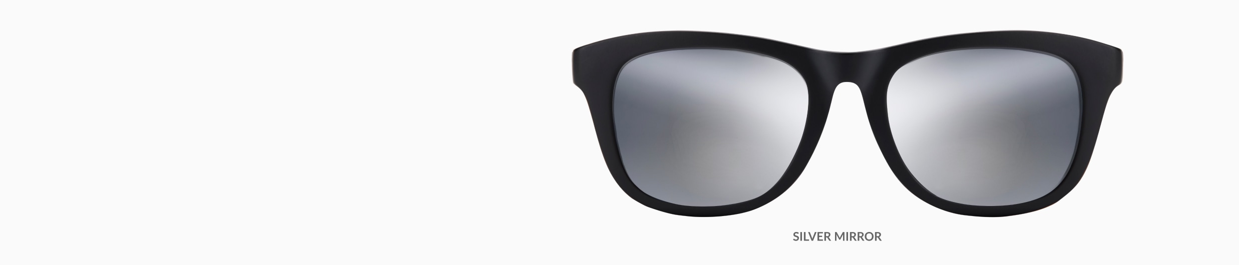 Black square glasses shown with gold mirror tint.