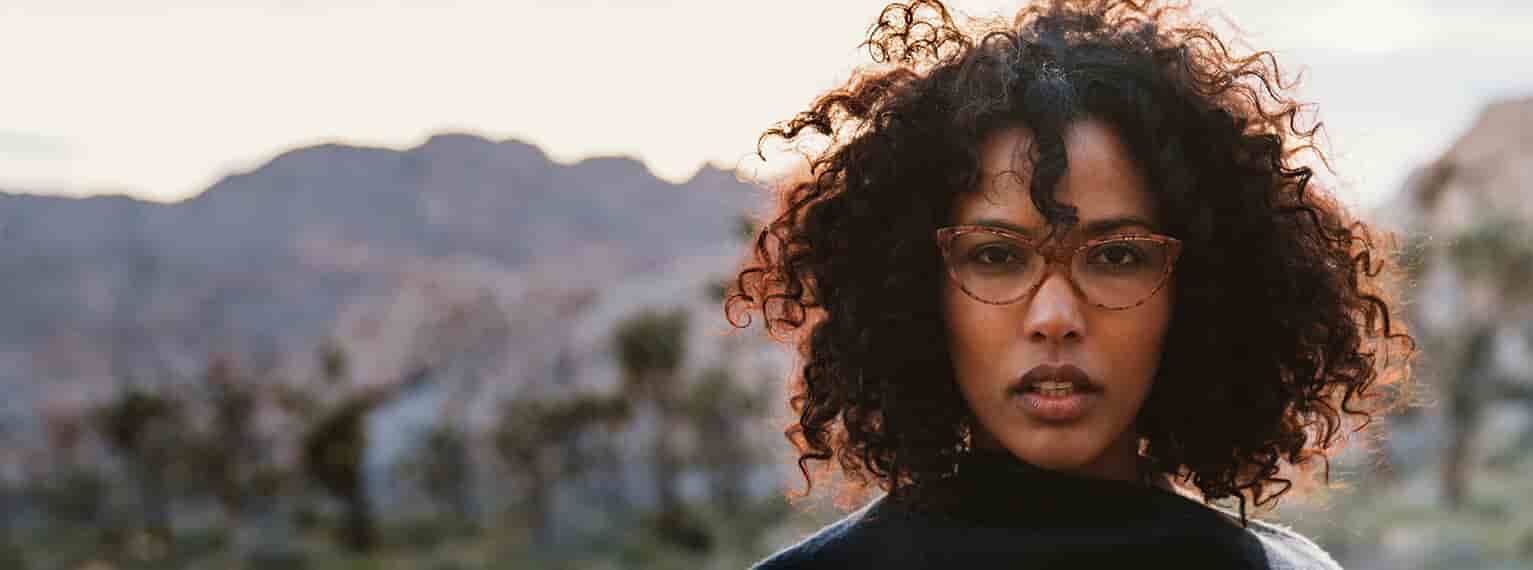 Shop Zenni cat-eye glasses, be a part of the beautiful scenery in the desert