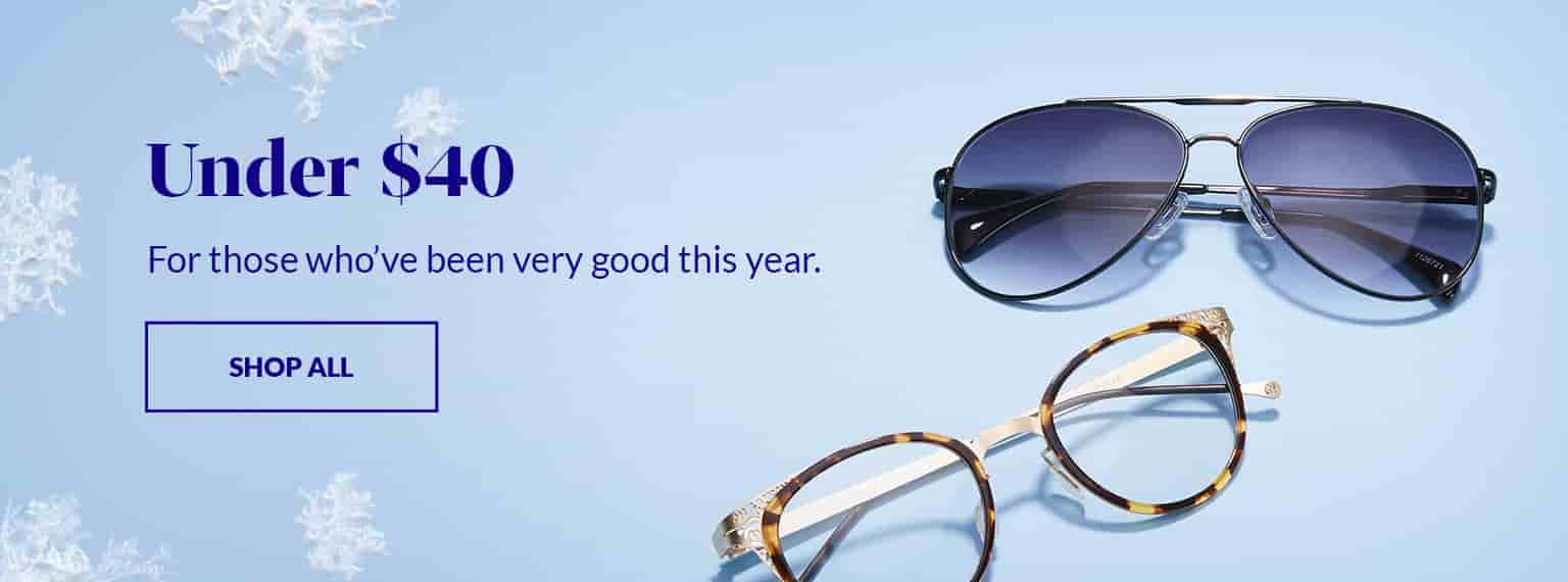 Glasses Under $40 for those who’ve been very good this year.