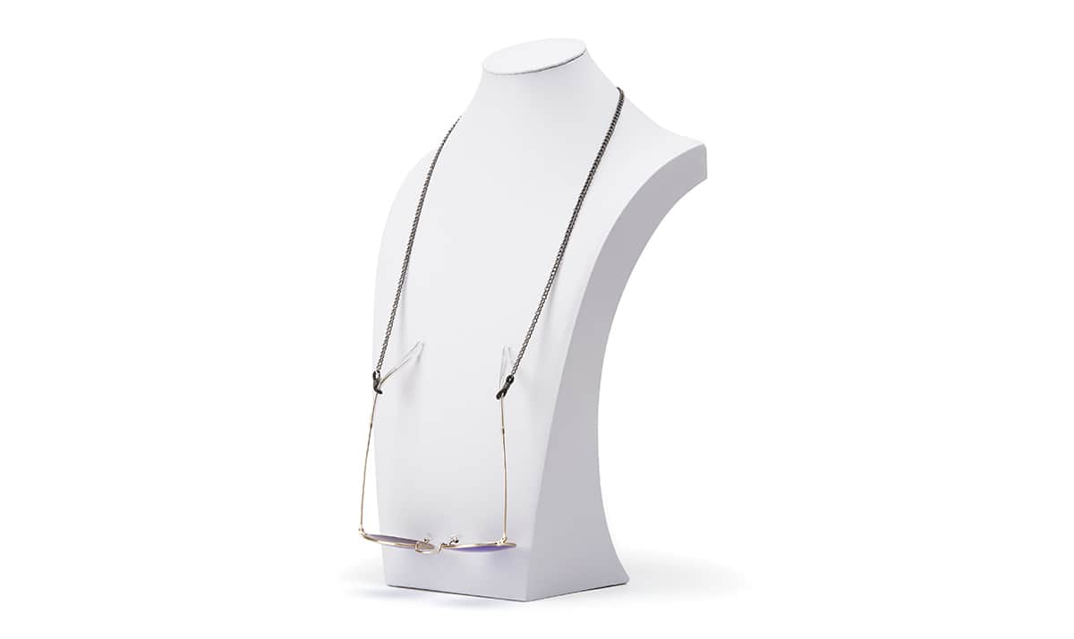 Gray Metal Eyeglass Chain-angle-view-02