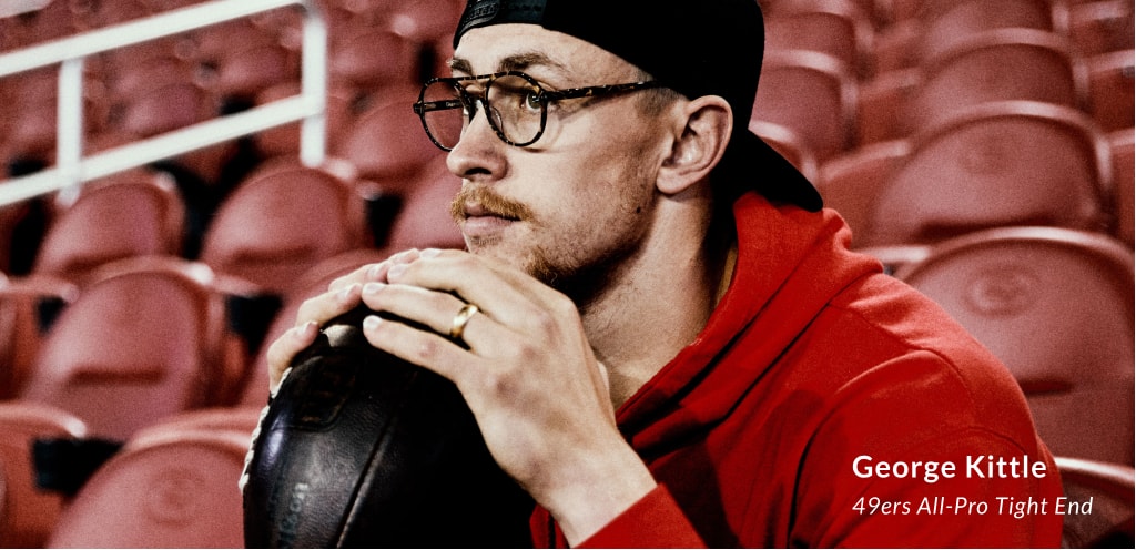 george kittle glasses