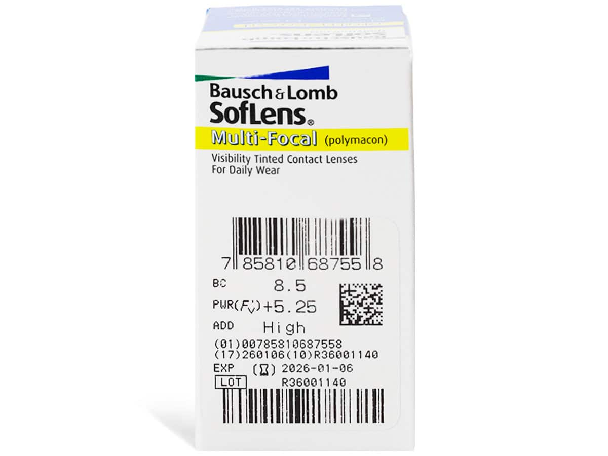 soflens multifocal 6pk back image