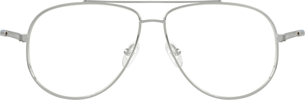 Aviator Sunglasses - White Frame / Silver Mirror Lens – Sunnytop Shop