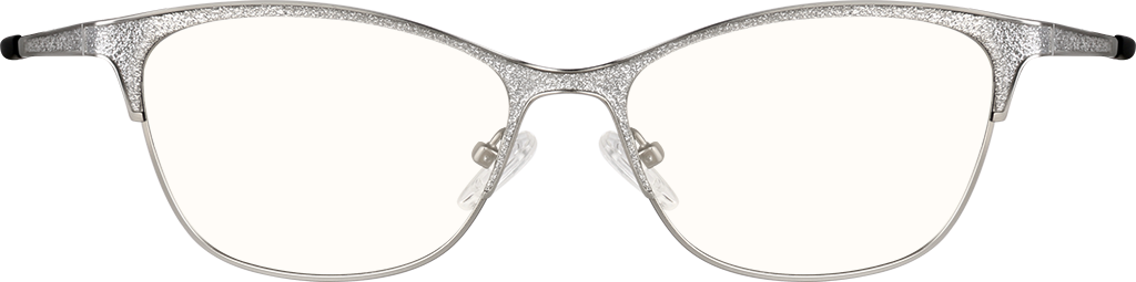 Silver Rectangle Glasses #3215811 | Zenni Optical Canada