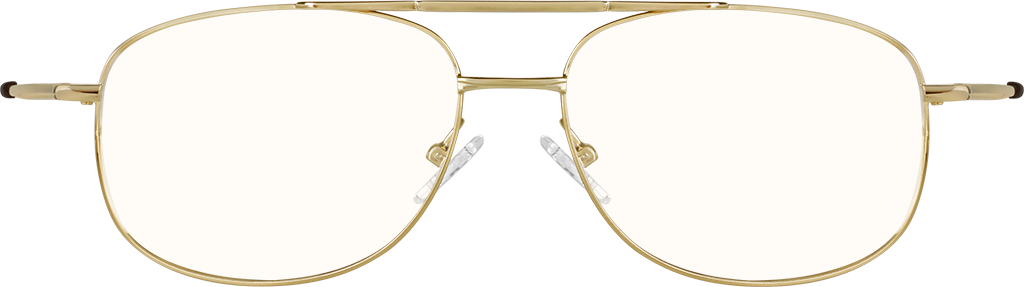 Gold Aviator Glasses #418914