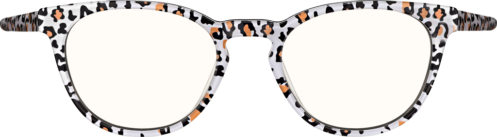 Chandler Rectangle Prescription Glasses - Leopard/Pink Temples