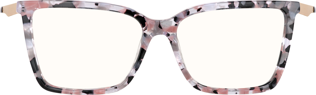 Pink Tortoiseshell Square Glasses #7821339 | Zenni Optical