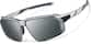 Angle view of Zunnies - Rectangle Wrap-Around Sunglasses 1010111 in Silver thumbnail