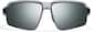 Front view of Zunnies - Rectangle Wrap-Around Sunglasses 1010111 in Silver thumbnail