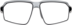 Zunnies - Rectangle Wrap-Around Sunglasses 1010111 in Silver