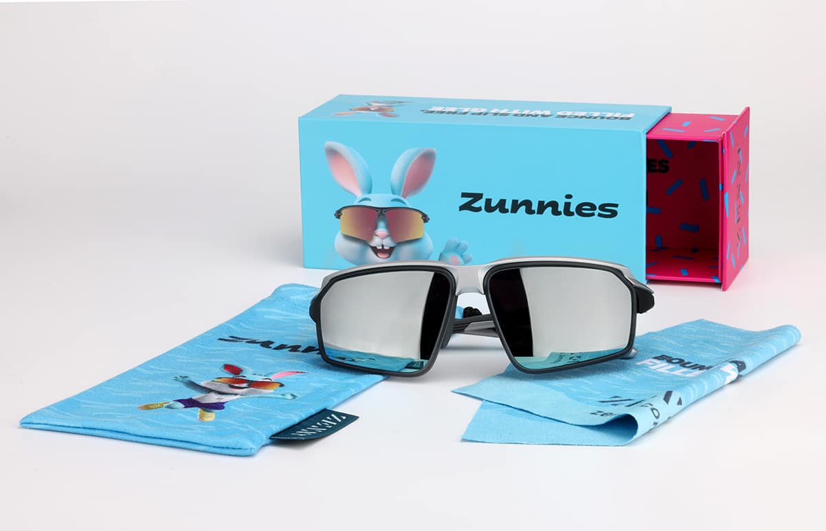 Zunnies - Rectangle Wrap-Around Sunglasses 10101