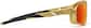 Side view of Zunnies - Rectangle Wrap-Around Sunglasses 1010114 in Gold thumbnail