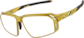 Angle view of Zunnies - Rectangle Wrap-Around Sunglasses 1010114 in Gold thumbnail