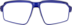 Zunnies - Rectangle Wrap-Around Sunglasses 1010116 in Blue
