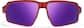 Front view of Zunnies - Rectangle Wrap-Around Sunglasses 1010118 in Red thumbnail