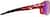 Side view of Zunnies - Rectangle Wrap-Around Sunglasses 1010118 in Red thumbnail