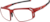 Angle view of Zunnies - Rectangle Wrap-Around Sunglasses 1010118 in Red thumbnail