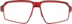 Zunnies - Rectangle Wrap-Around Sunglasses 1010118 in Red