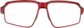 Front view of Zunnies - Rectangle Wrap-Around Sunglasses 1010118 in Red thumbnail