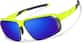 Angle view of Zunnies - Rectangle Wrap-Around Sunglasses 1010122 in Yellow thumbnail