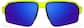 Front view of Zunnies - Rectangle Wrap-Around Sunglasses 1010122 in Yellow thumbnail