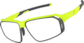 Angle view of Zunnies - Rectangle Wrap-Around Sunglasses 1010122 in Yellow thumbnail