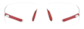 Front view of Zunnies - Rectangle Wrap-Around Sunglasses 1010130 in White thumbnail