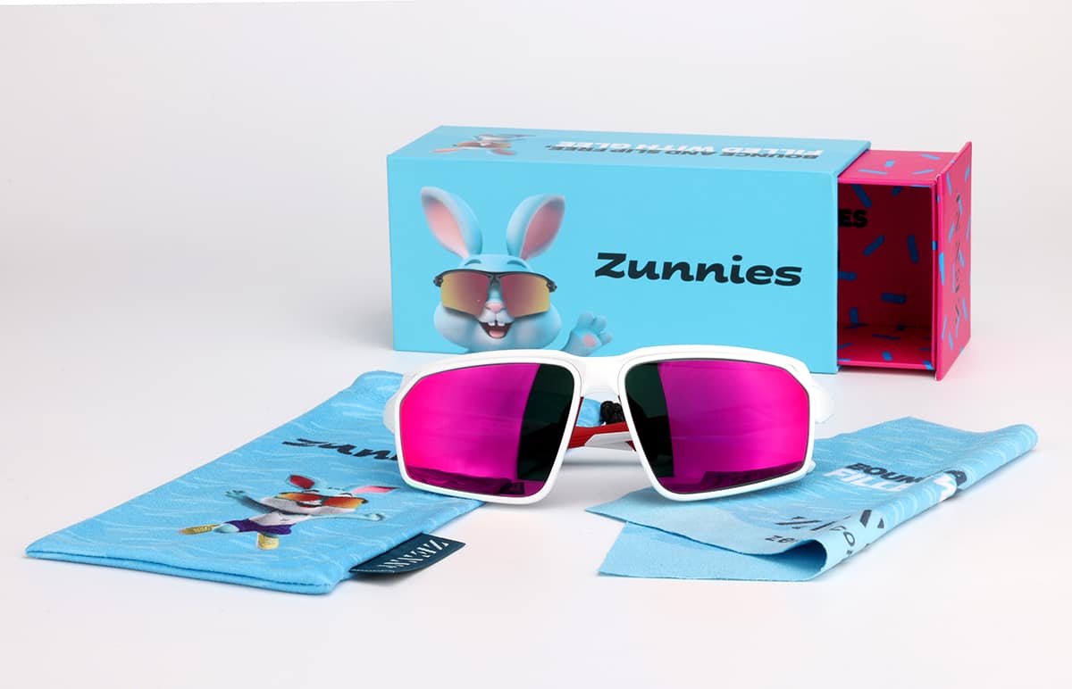 Image of Zunnies - Rectangle Wrap-Around Sunglasses