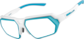 Angle view of Zunnies - Wrap-Around Sunglasses 1010216 in Blue thumbnail