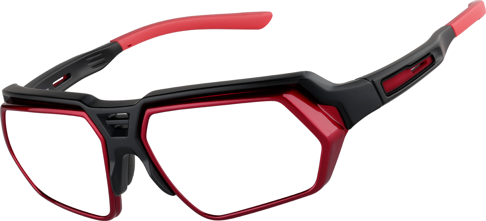 Angle view of Zunnies - Wrap-Around Sunglasses 1010218 in Red