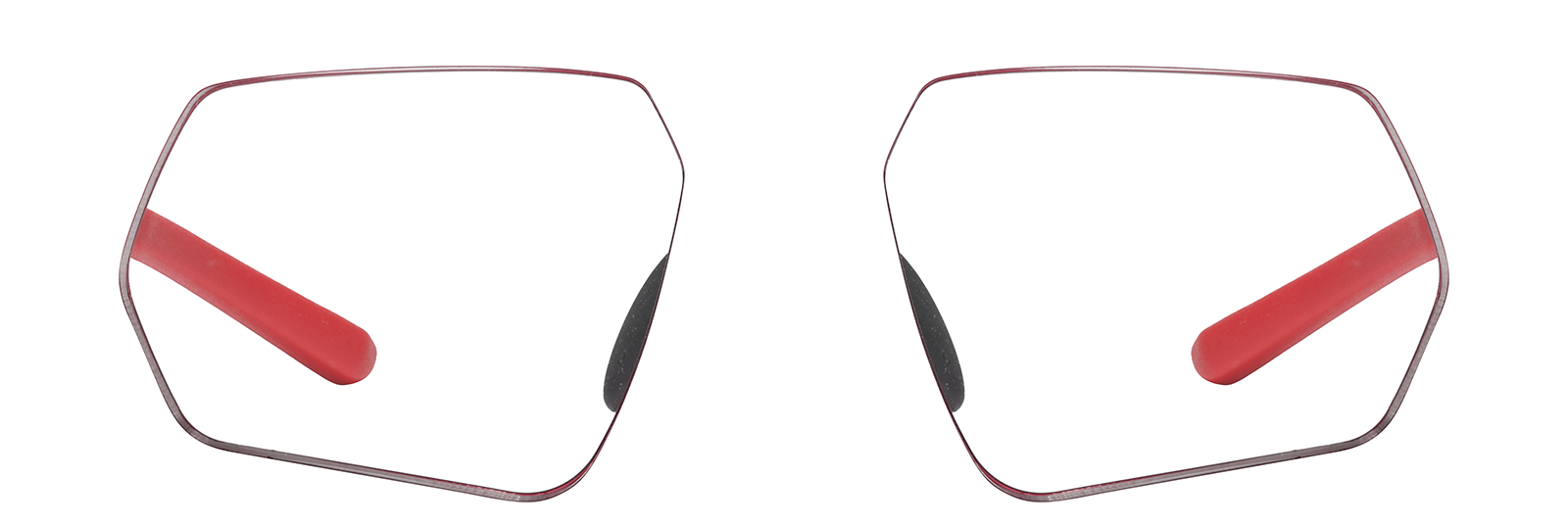 Front view of Zunnies - Wrap-Around Sunglasses 1010218 in Red