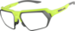 Angle view of Zunnies - Wrap-Around Sunglasses 1010312 in Chartreuse and Gray thumbnail
