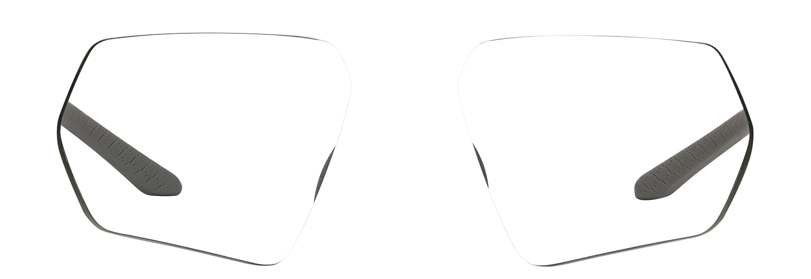 Chartreuse and Gray Zunnies - Wrap-Around Sunglasses