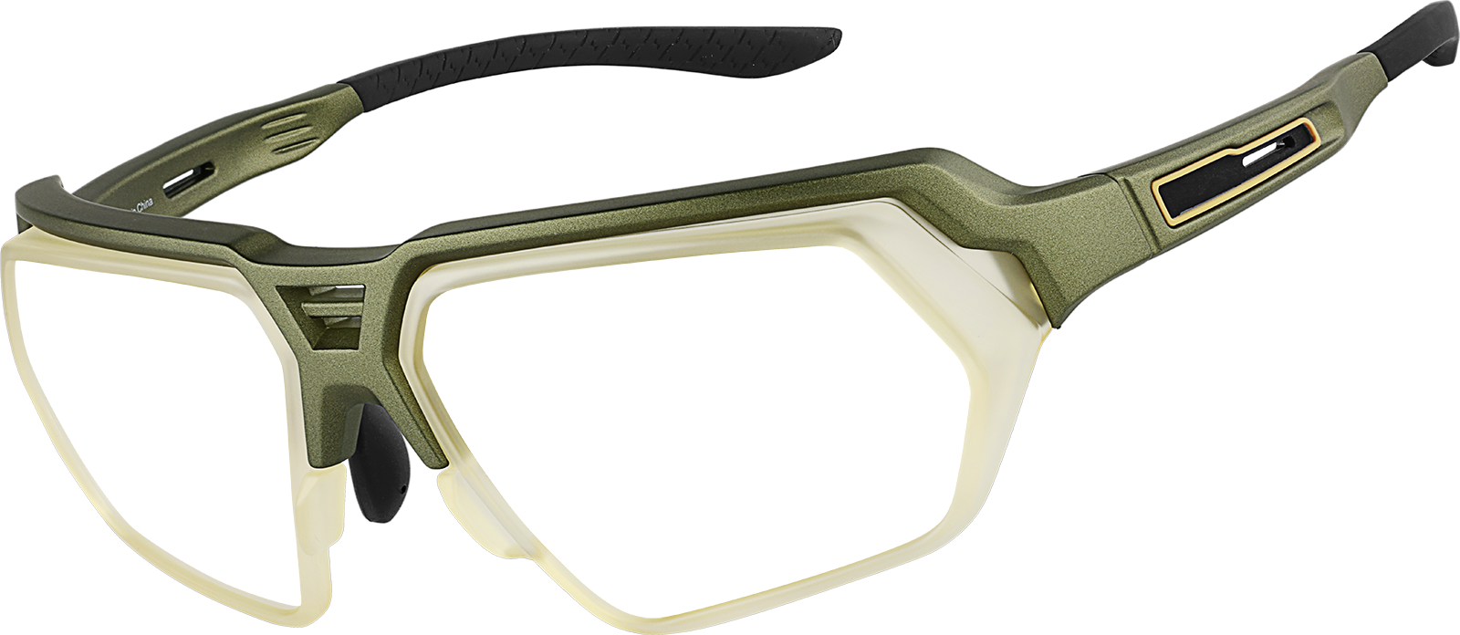 Angle view of Zunnies - Wrap-Around Sunglasses 1010324 in Green